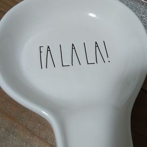 Fa La La! Rae Dunn Spoon Rest | Christmas